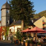 Sonnenuntergang in Zell am "Alten Bahnhof"